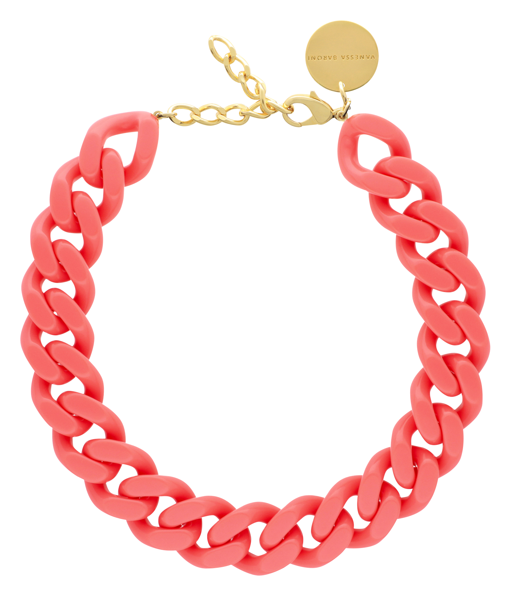 FLAT CHAIN - Collier à maillons| Rose