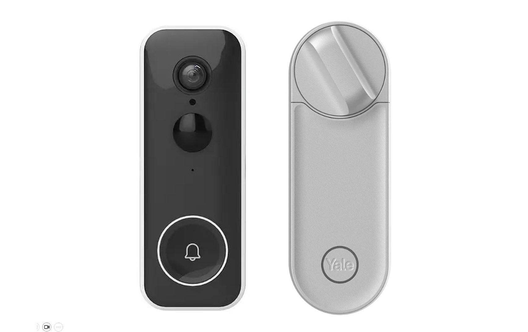 Linus L2 Smart Lock VD-Kit, Silber<br>Intelligentes Türschloss mit Smart Video Doorbell inklusive