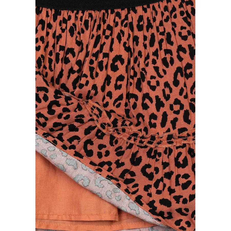 MINOTI Rock mit Leopardenmuster BraunSchwarz