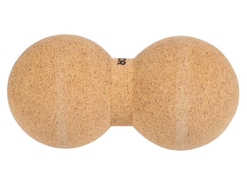 KOOR Faszientraining Einzel- und Doppelball, Kork Ideal zur punktuellen Massage von Brust, Rücken und Gesäss