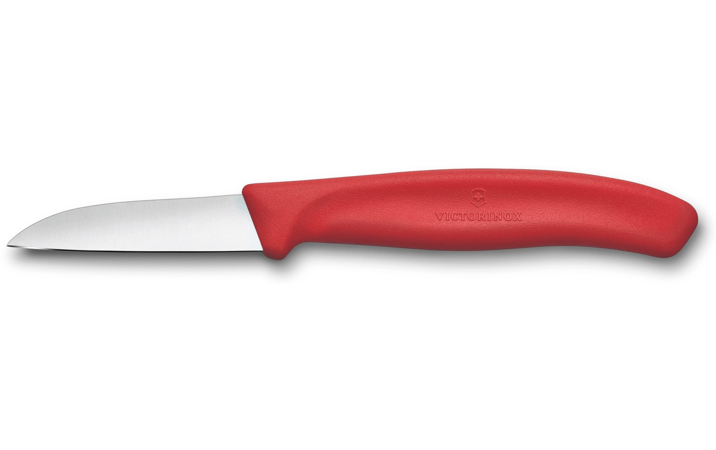 Gemüsemesser Swiss Classic, 6 cm, RotGemüsemesser mit zuverlässiger Klinge aus rostfreiem Stahl