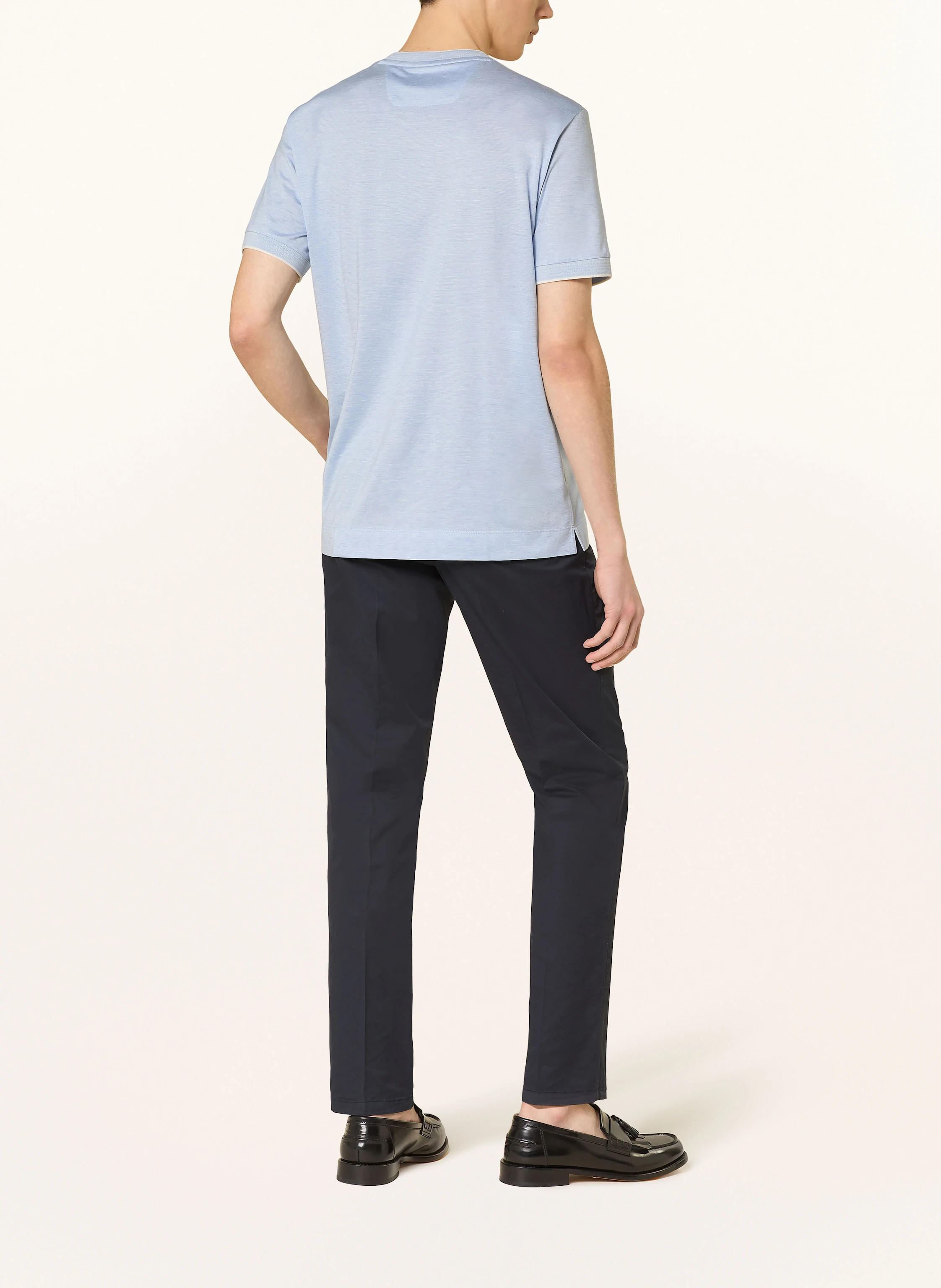 BOSS T-Shirt TESAR mit Seide