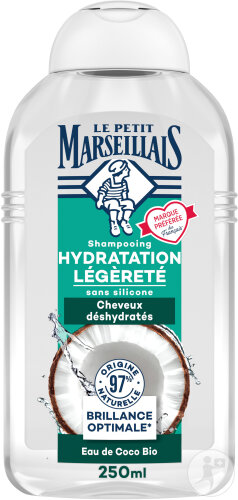Le Petit Marseillais Infusion Hydratation Shampoing Doux Eau De Coco Flacon 250ml
