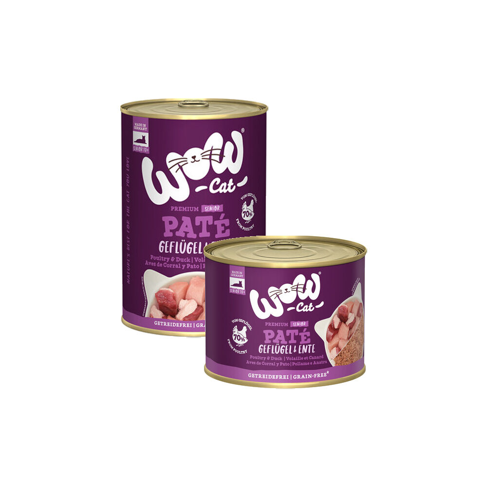 WOW Cat Wet Senior - Gevogelte & Eend