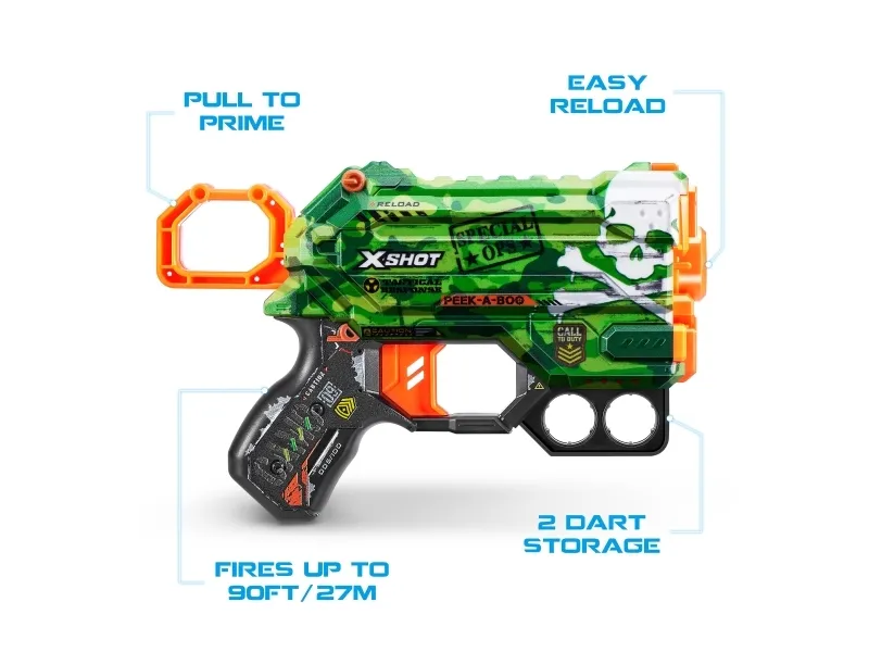 X-Shot Skins Menace Dart Blaster (8 Darts)
