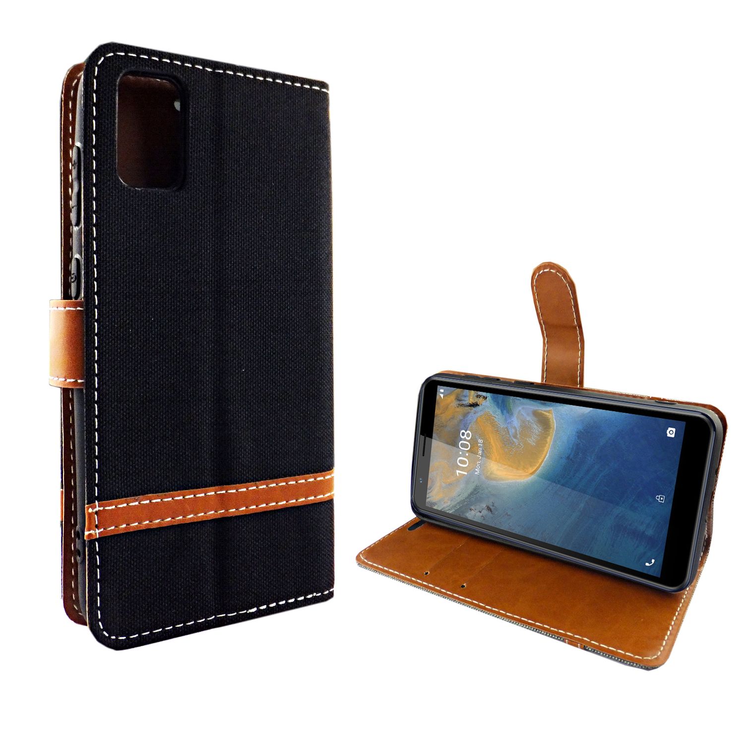 Handyhülle für ZTE Blade A31 Case Cover Schutztasche Schutzhülle Bookstyle Neu