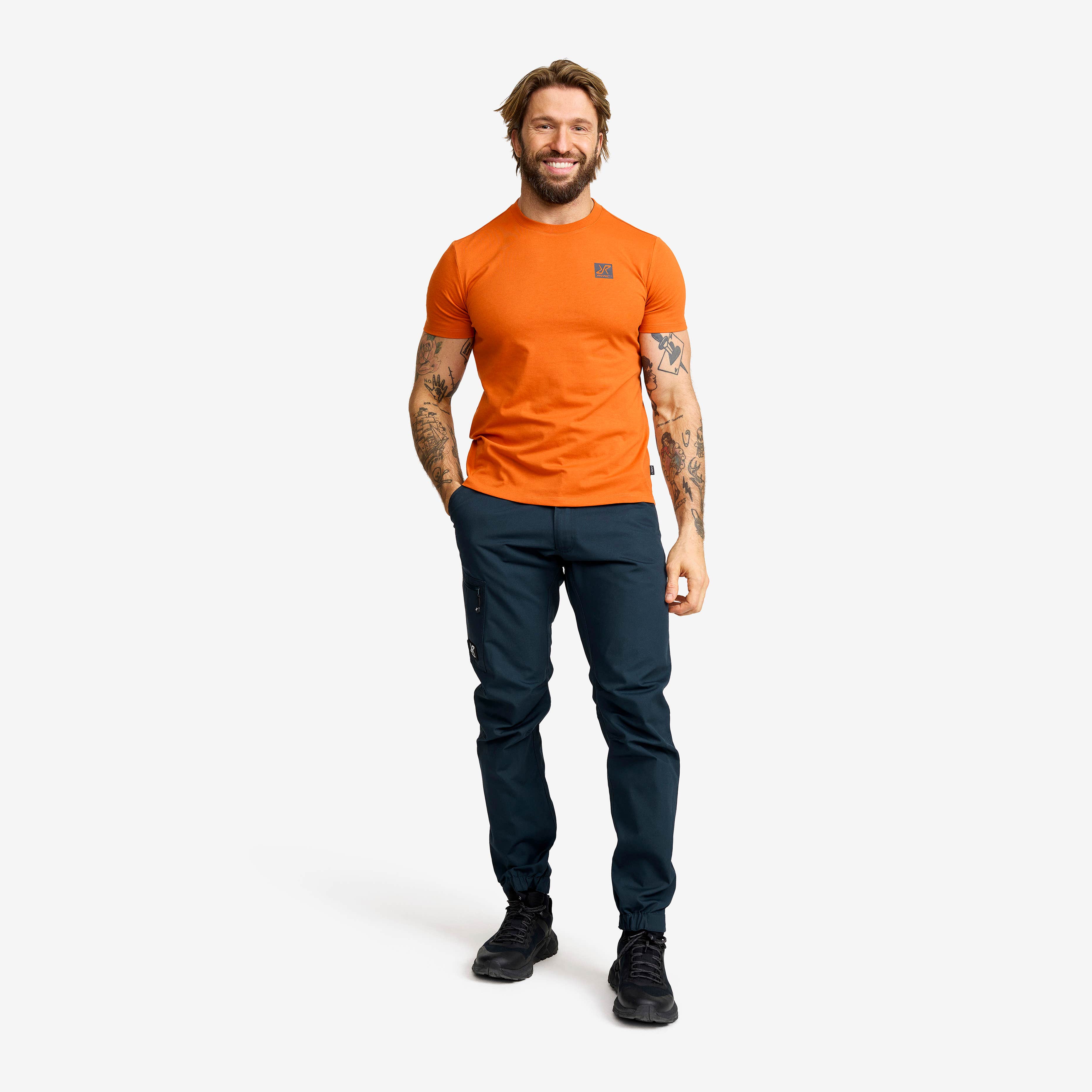Easy Graphic Logo T-shirt Slim Fit Herre Hawaiian Sunset