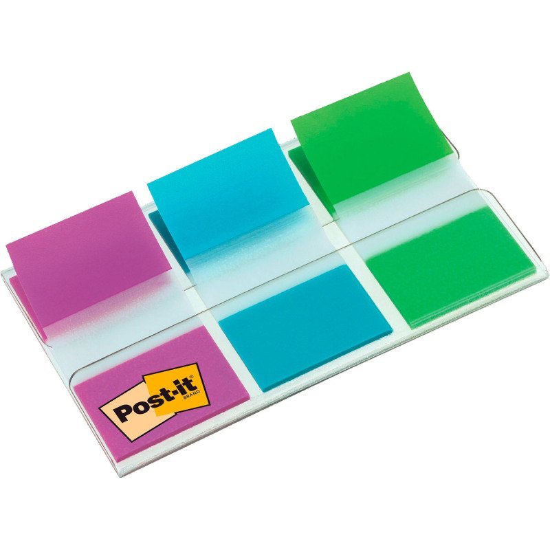 Marque-pages plastique Post-It - distributeur de 20 feuilles