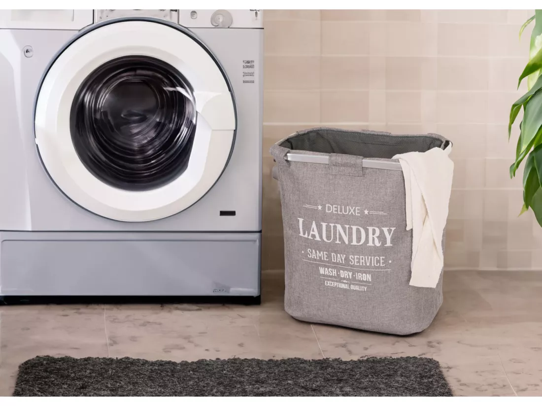 Collecteur de linge MCW-C34 avec filet 82l, gris