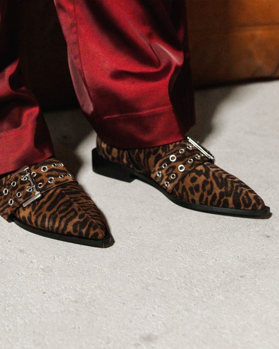 Toral Nicole Bruin/Zwart Dames Enkelboots
