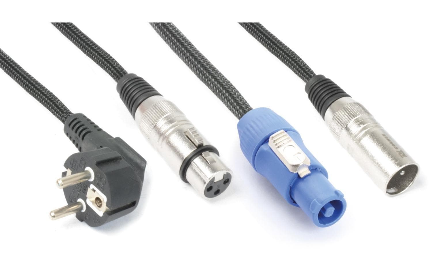 CX03-10 XLR 3 Pole, female - XLR 3 Pole, male 10 mSchuko/XLRf – PwcA/XLRm
