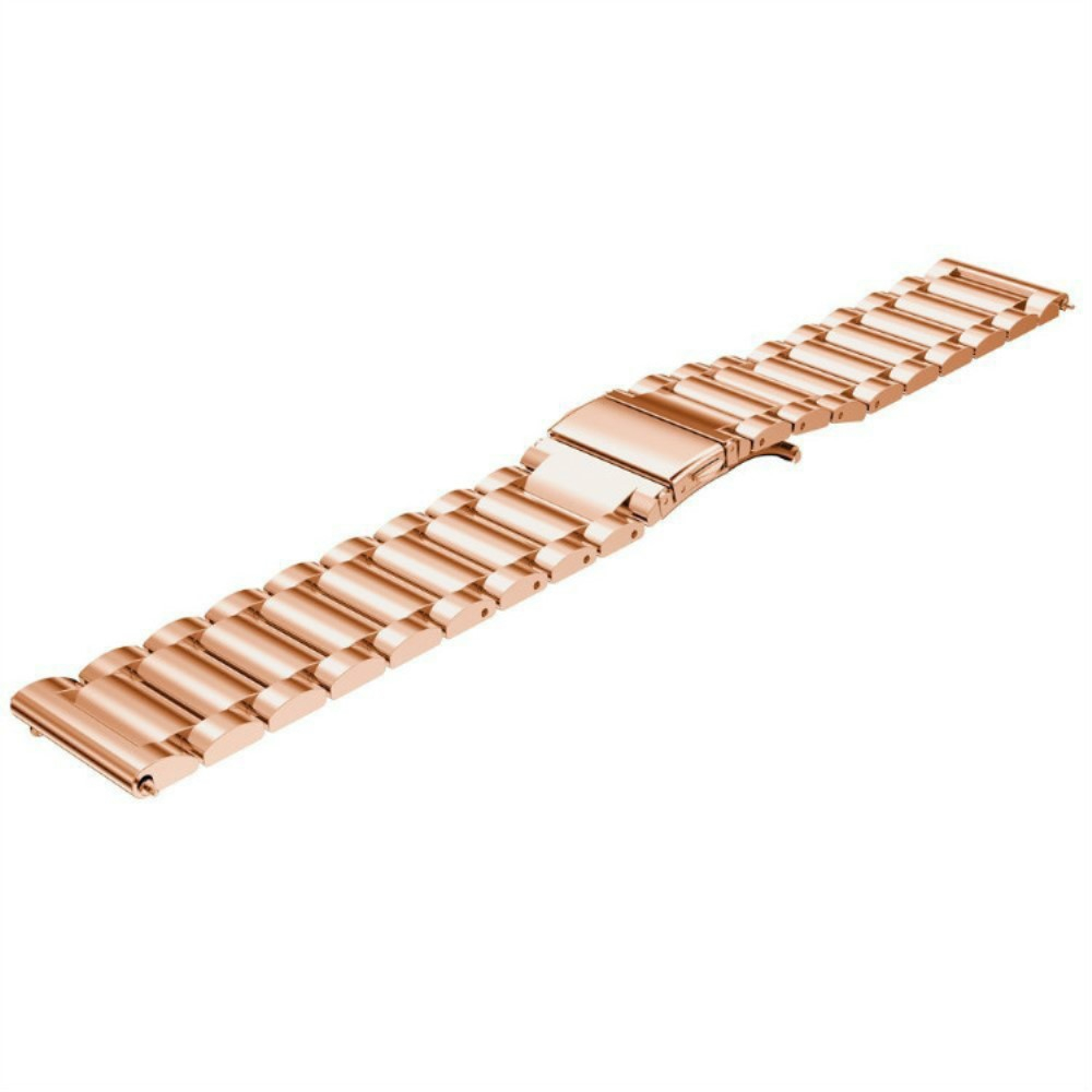 Garmin Vivoactive 4S / Vivomove 3S Edelstahl Armband mit Butterfly Verschluss (Gelenkumfang: 220mm) - Roségold