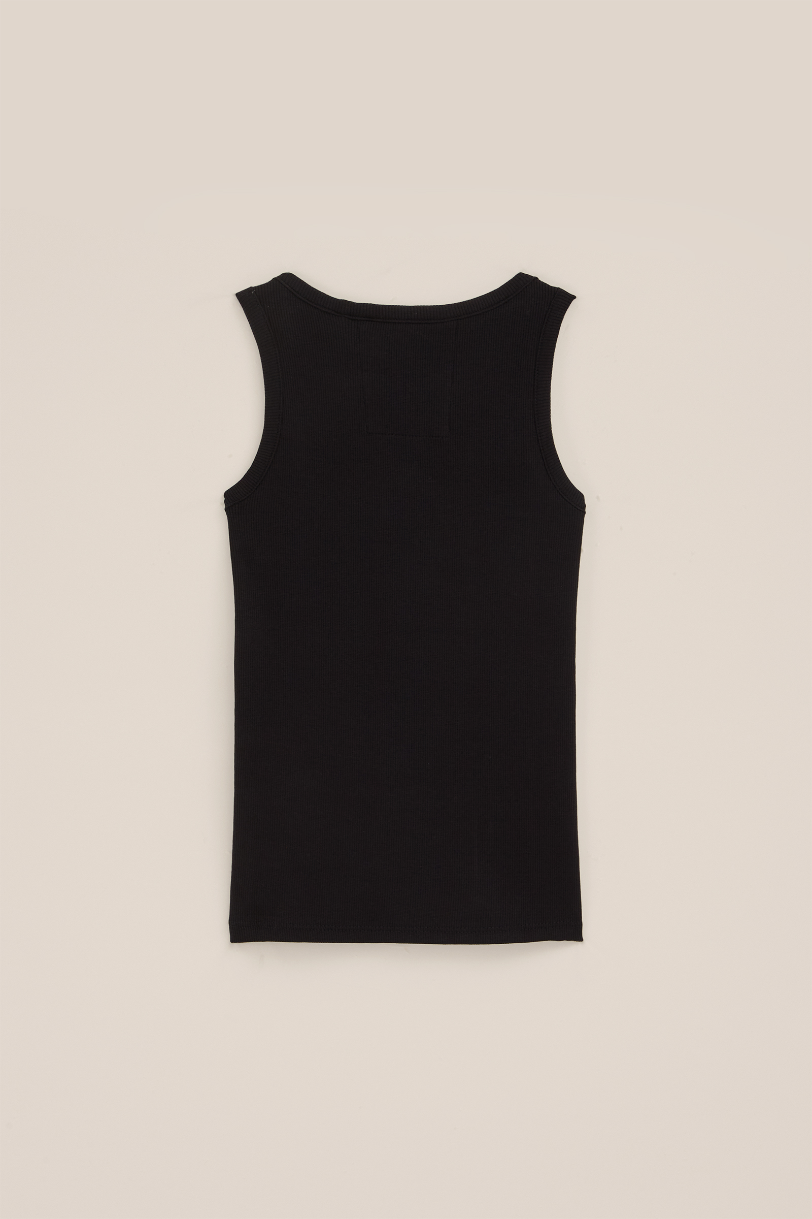 Meisjes singlet van ribstof WE Fashion Zwart