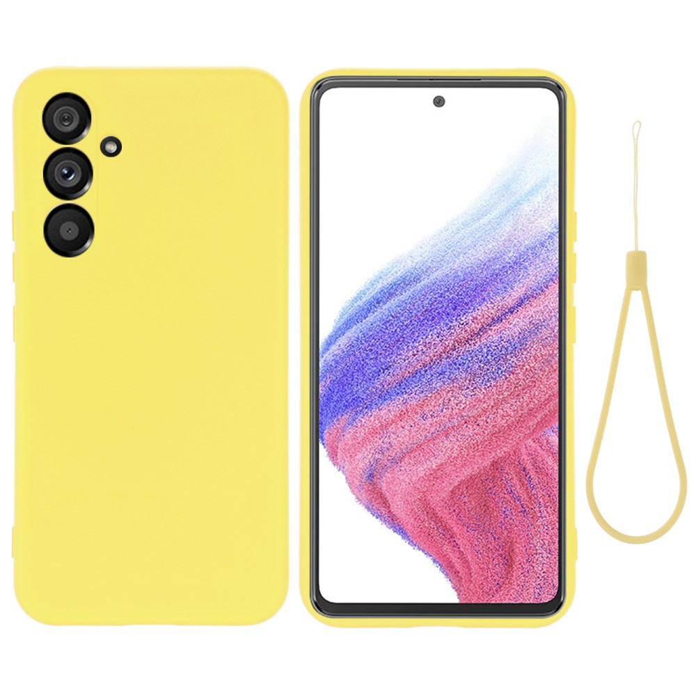 Samsung Galaxy A54 5G Silikon Case Hülle mit Kameraschutz - Gelb