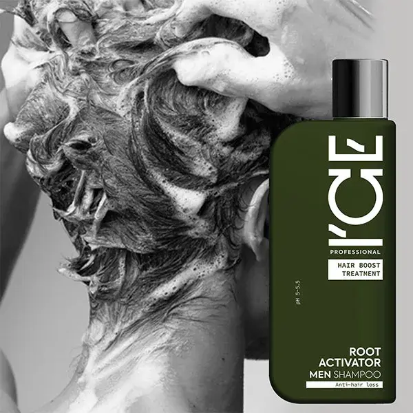 ICE MEN Shampoing fortifiant racines anti-chute pour homme 250 ml
