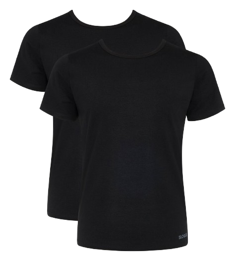 Sloggi Men Go Abc 2.0 Heren Shirt O-neck 2 Pack Black Maat XS 1 Stuk