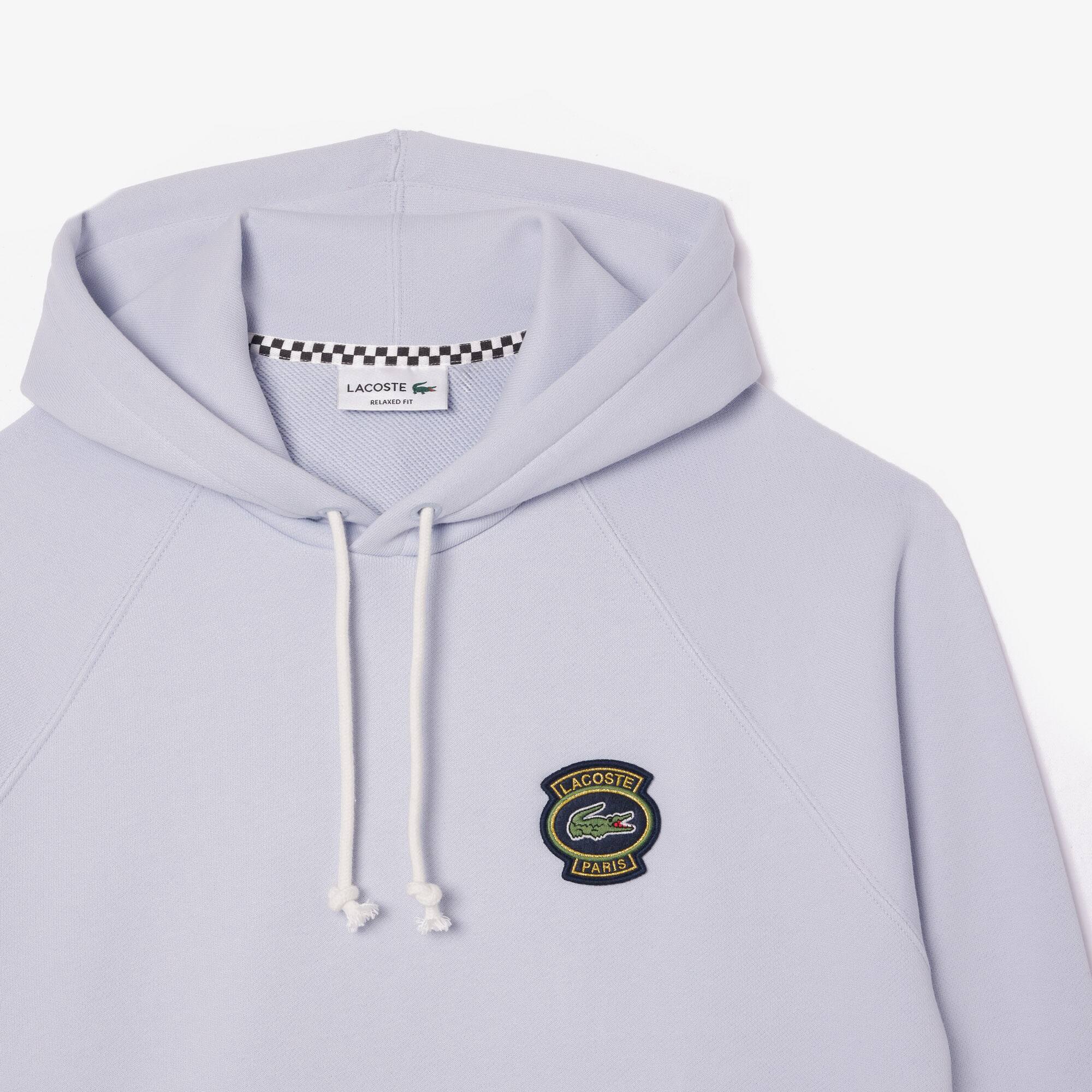 Hoodie aus Fleece mit kultigem Aufnäher Sweatshirts - Blau - Lacoste - Herren