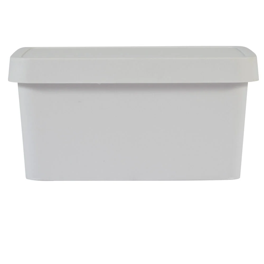 Boîte de rangement avec couvercle beige 3,6 L