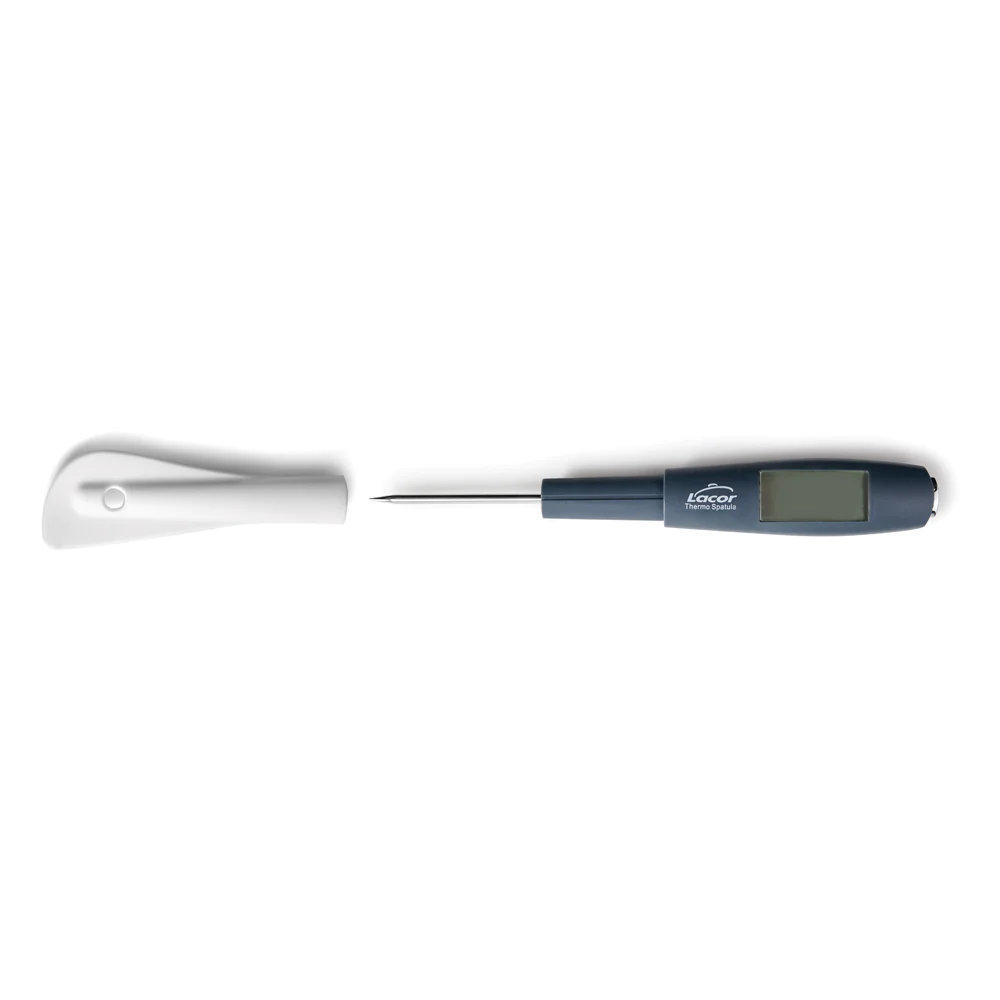 Spatule avec un thermomètre sonde en silicone Lacor
