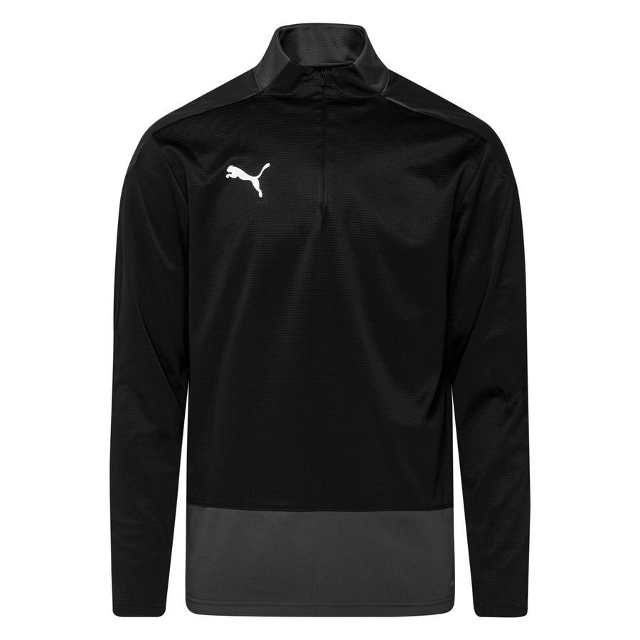 PUMA Maillot d'Entraînement teamGOAL 23 Fermeture Éclair 1/4 - Noir/Gris