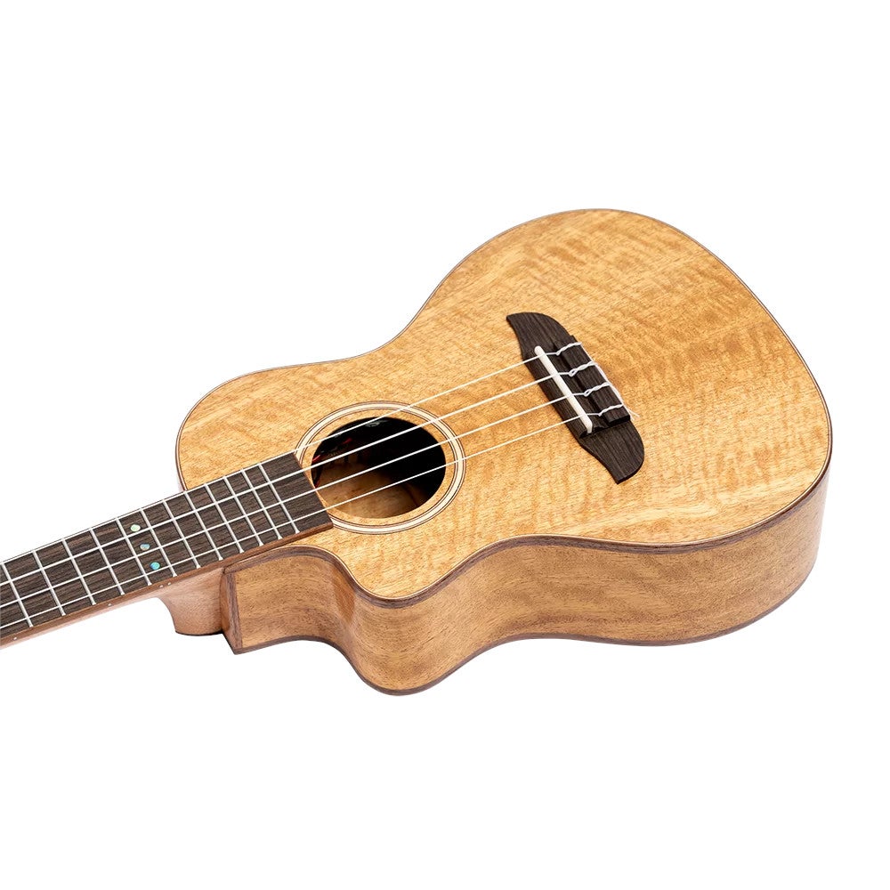Ortega RUMG-CE-L Horizon Series Left-handed Concert Ukulele Natural linkshandige E/A concert ukelele met gigbag