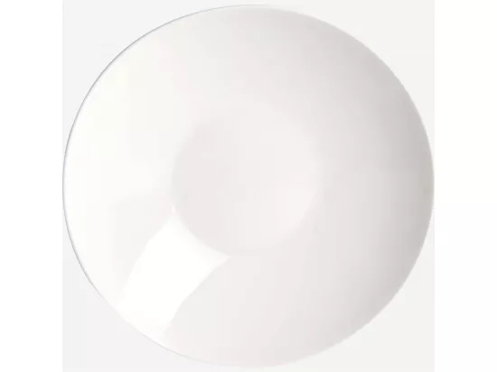 HABITAT - Assiette à pâtes en porcelaine - 24 cm - Blanc (Lot de 6) - Taidu