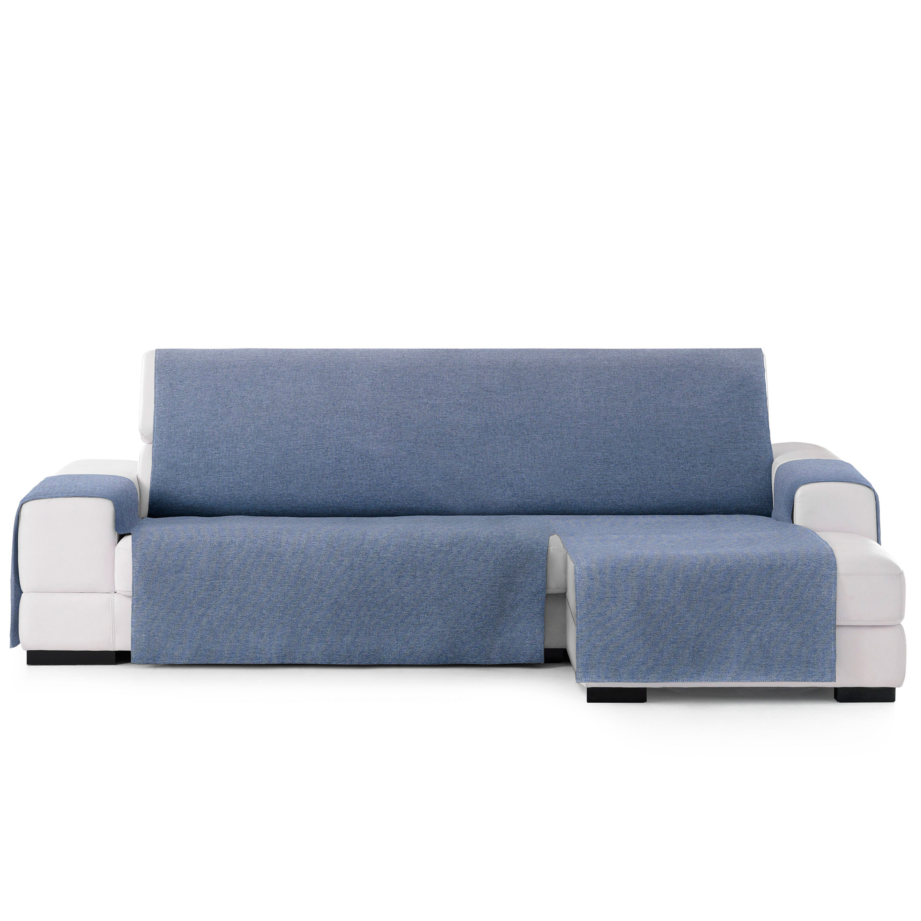 Capa protetora Vipalia para chaise longue direita de 240 cm, azul, modelo Brisa