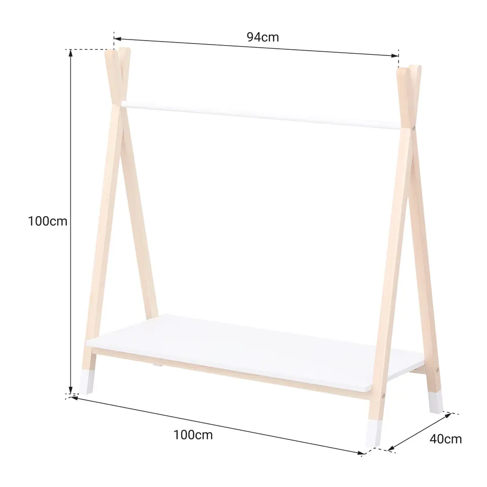 Happy Garden Garderobe LOU - Wit - Hout
