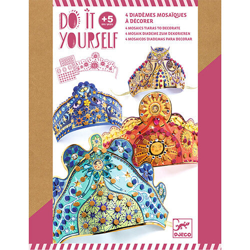 Djeco knutselset diy mozaïek diademen