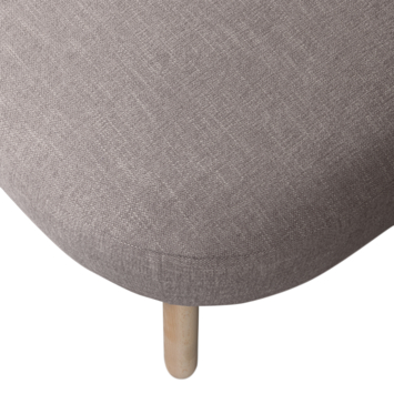 WOOOD Fauteuil Hazel links greige
