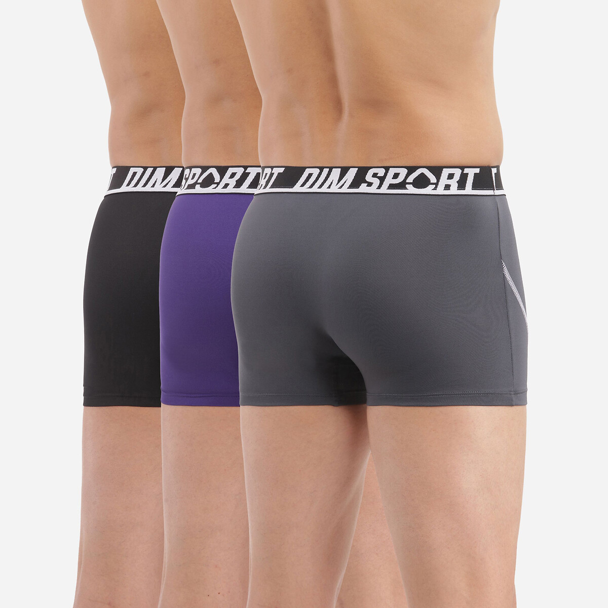 DIM<br>Conjunto de 3 shorts boxer esportivos