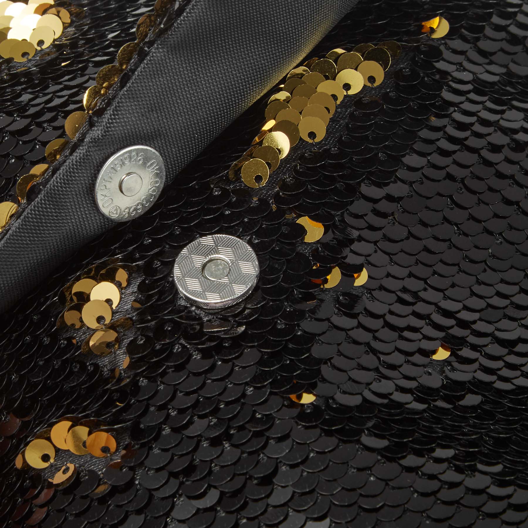 tectake® Pailletten-Handtasche