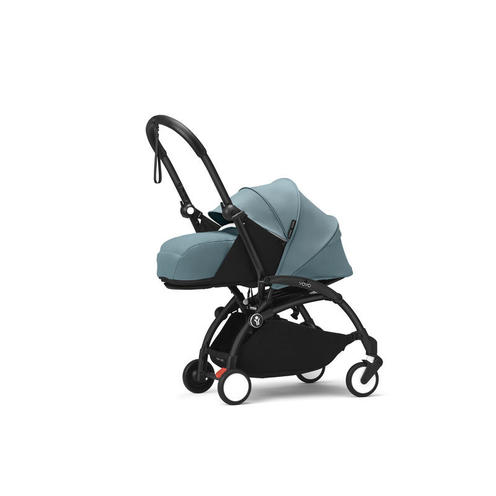 Poussette YOYO 3 Pack 0+ et 6+ Aqua / Cadre Noir - STOKKE