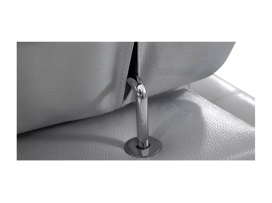 Fauteuil cuir Design LENA Gris