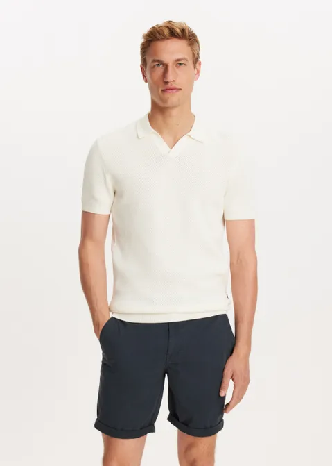 Polo honingraat off-white (WIT.O)
