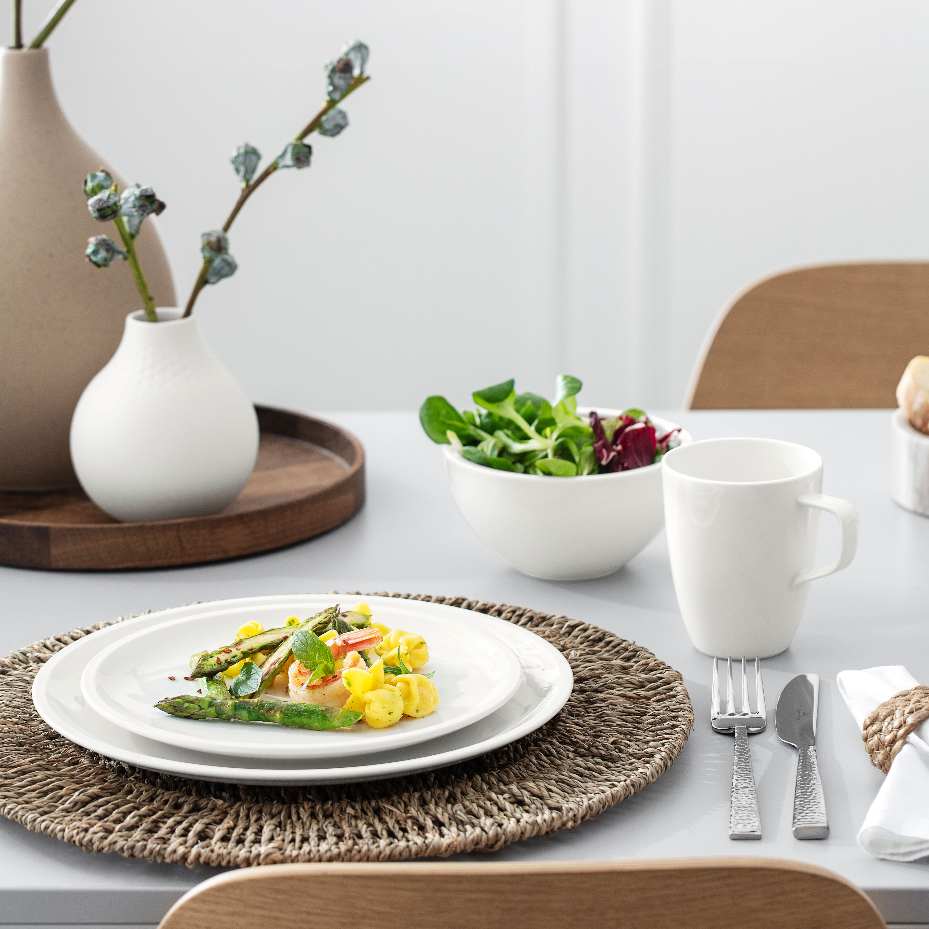 Artesano Dinnerware set White, Premium Porcelain
