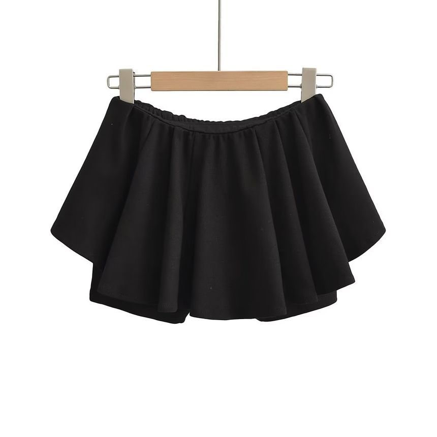 Osion - Balletcore halfhoge effen rok