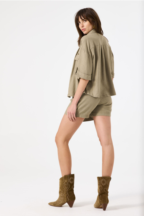 Garcia groene dames blouse