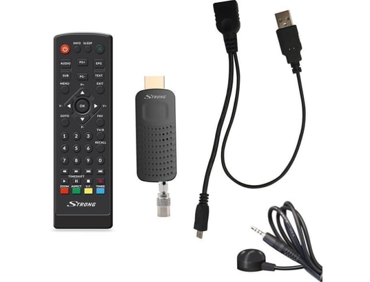 STRONG - Décodeur TNT Srt82 décodeur stick hdmi tnt full hd -dvb-t2 - compatible h...