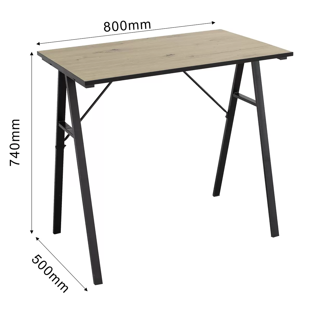 Schreibtisch Nizza Best Price Artisan Eiche,schwarz