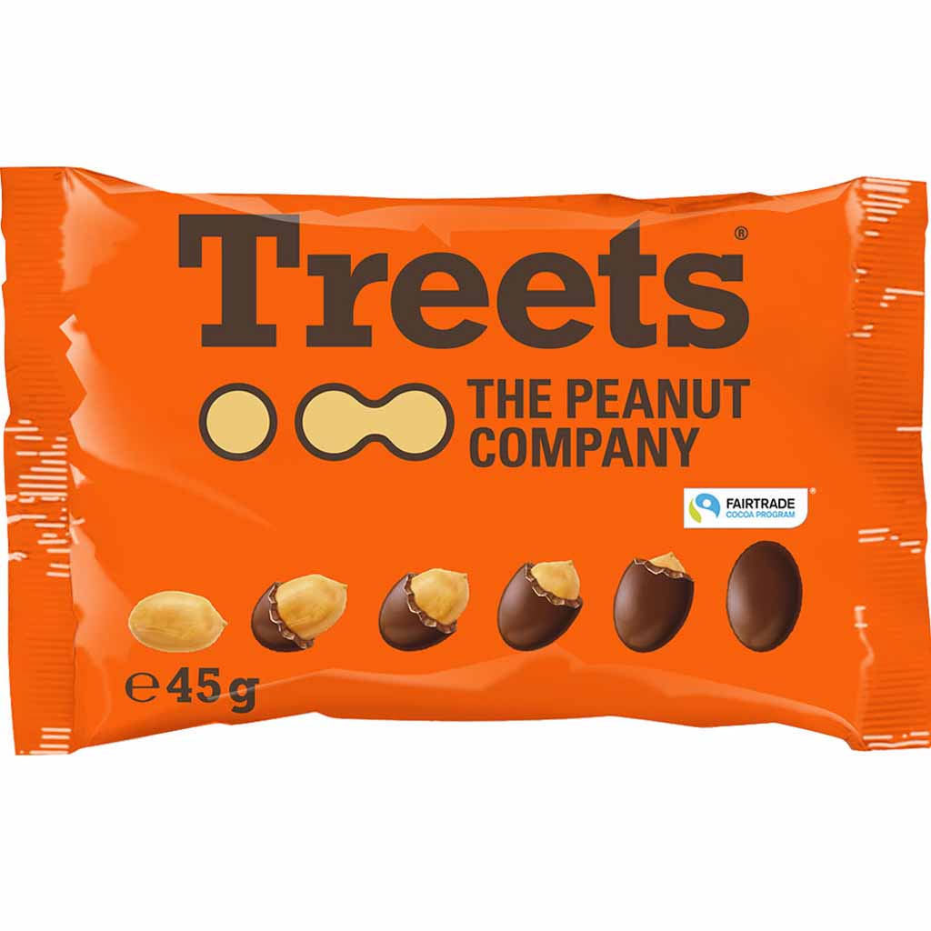 Treets - The Peanut Company Peanuts 24x45g=1080g MHD:25.11.25