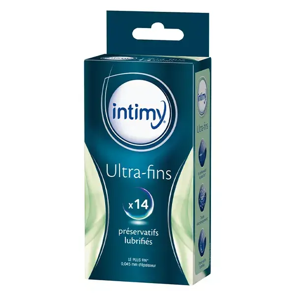 Camisinhas Intimy Ultra-Finas Lubrificadas - Pacote com 14 unidades