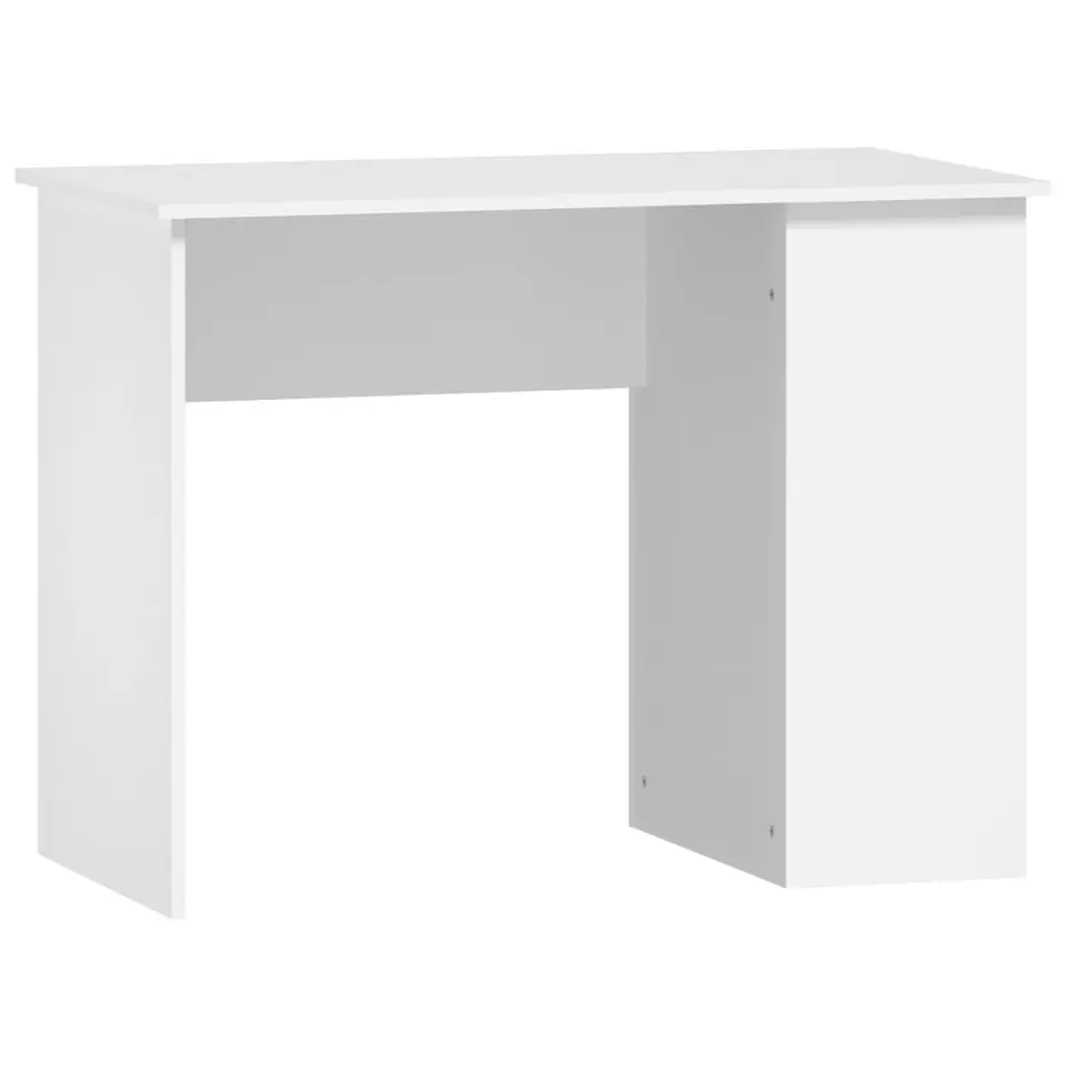 vidaXL - Bureau - Wit - Bewerkt hout