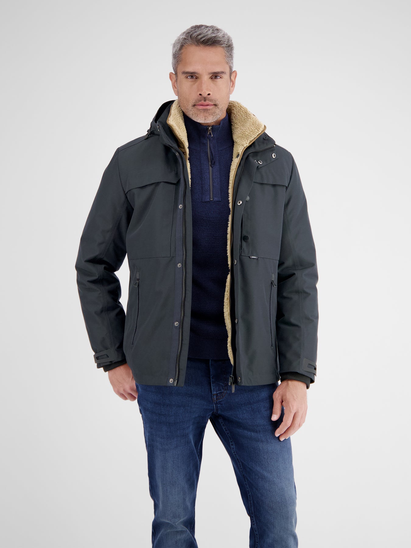 Herrenjacke mit herausnehmbarer Innenjacke