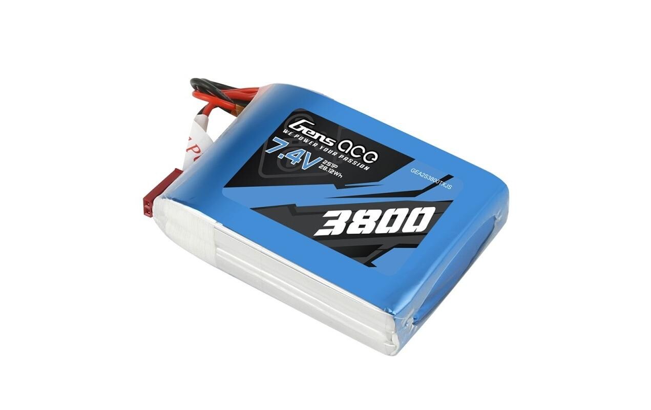 RC-Akku LiPo 3800 mAh 7.4 V TX2S LiPo Akku für Sender oder Empfänger mit JST / BEC Stecker