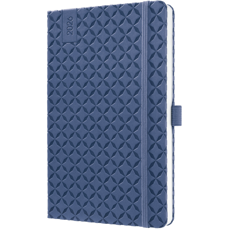 Jolie Agenda 2026 Flair, A5, 1 Woche / 2 Seiten, blau