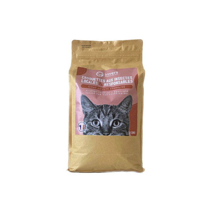 INVERS Croquettes durables aux insectes - Adulte Stérilisé