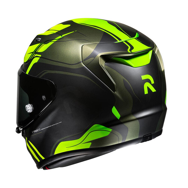 HJC - Casque RPHA 12 Lawin MC4SF / Noir / Kaki / Jaune fluo