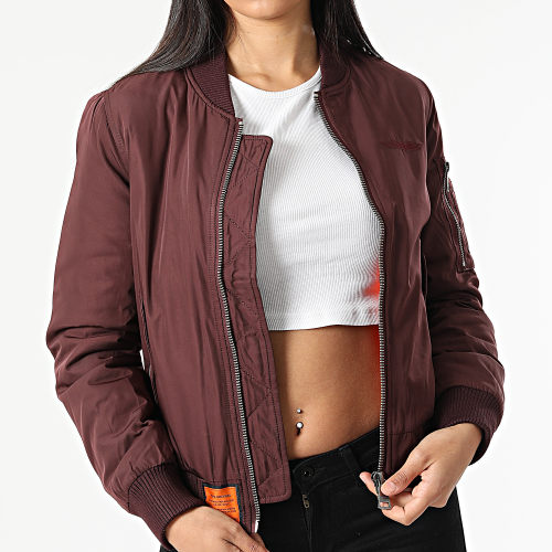Veste Bomber Femme Original Bordeaux