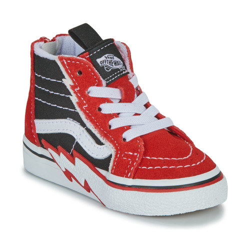 Vans - TD SK8-HI ZIP BOLT - Noir / Rouge